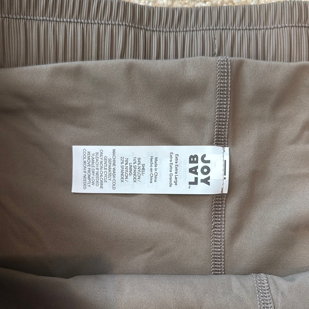 JoyLab Brown Athletic Shorts with Elastic Waistband - Picture 6 of 7
